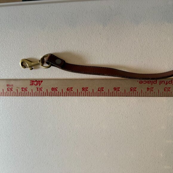 Vintage Dooney & Bourke Pebbled Leather Shoulder Bag Purse Black Tan - Picture 14 of 14